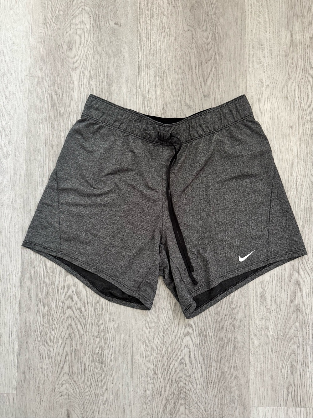 Nike Women's Charcoal Gray Athletic Shorts with Drawstring